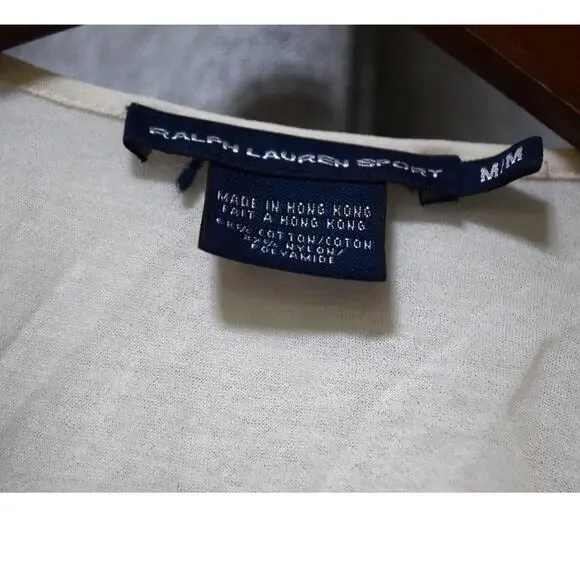 Ralph Lauren Sport Ivory Ruffle Front Sleeveless Top M - Picture 3 of 4